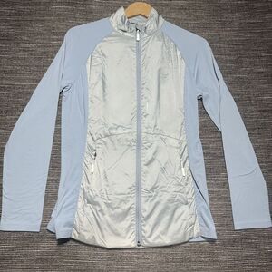 Kyodan Outdoor Light Jacket Women’s P/S Blue Full Zip Long Sleeve Nylon